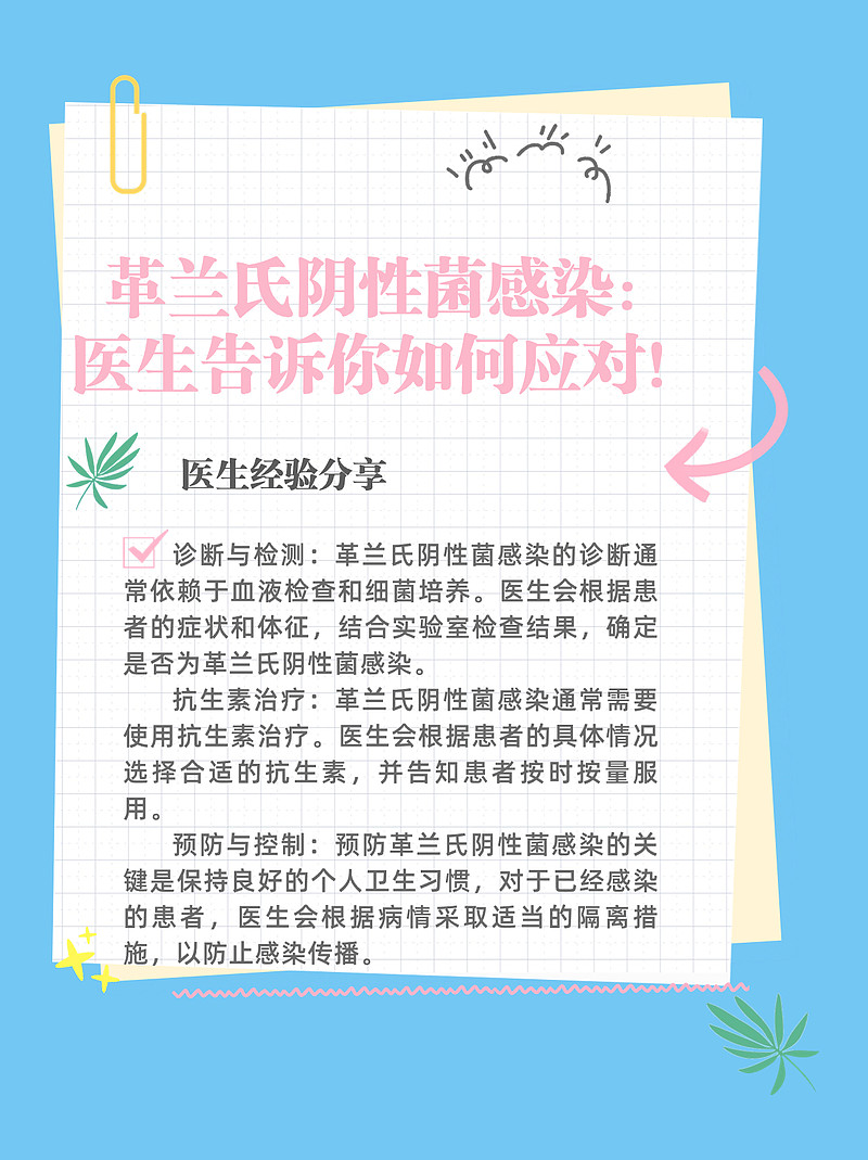 革兰氏阴性菌感染：医生告诉你如何应对！