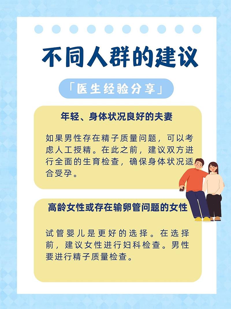 人工授精VS试管：医生告诉你如何选择最佳受孕方式