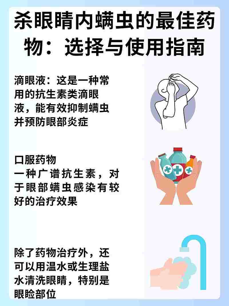 杀眼睛内螨虫的最佳药物：选择与使用指南