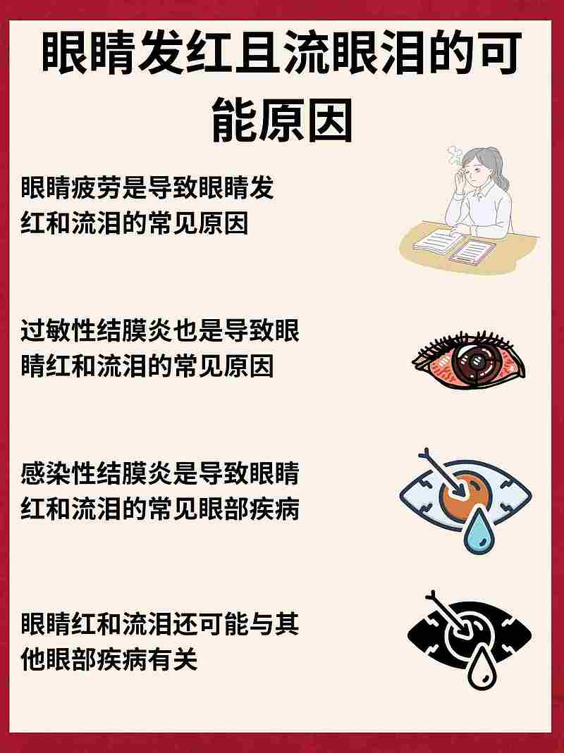 眼睛红且流眼泪的可能原因解析