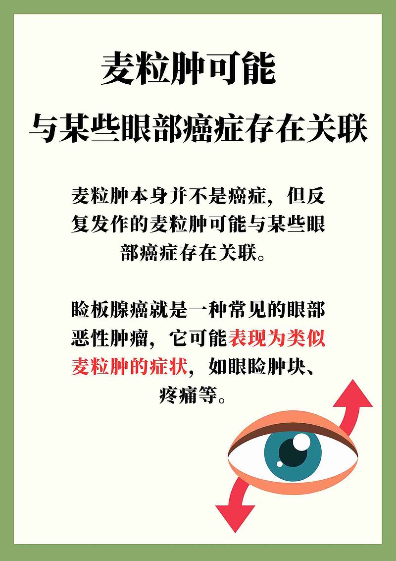 麦粒肿反复，难道隐藏癌症风险？