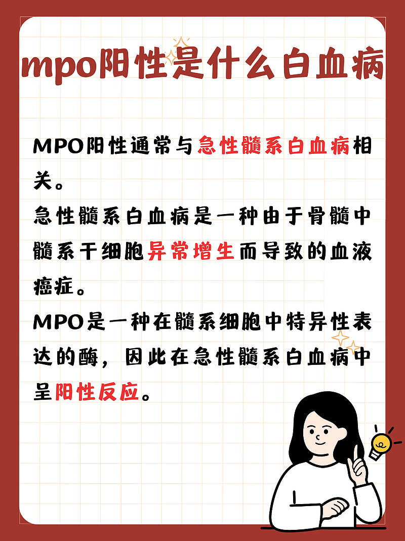 MPO阳性：急性髓系白血病的神秘信号