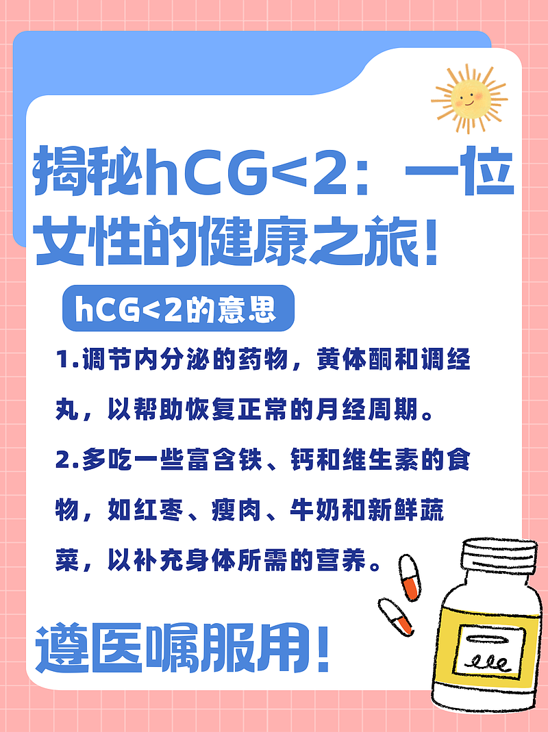 揭秘hCG<2：一位女性的健康之旅！