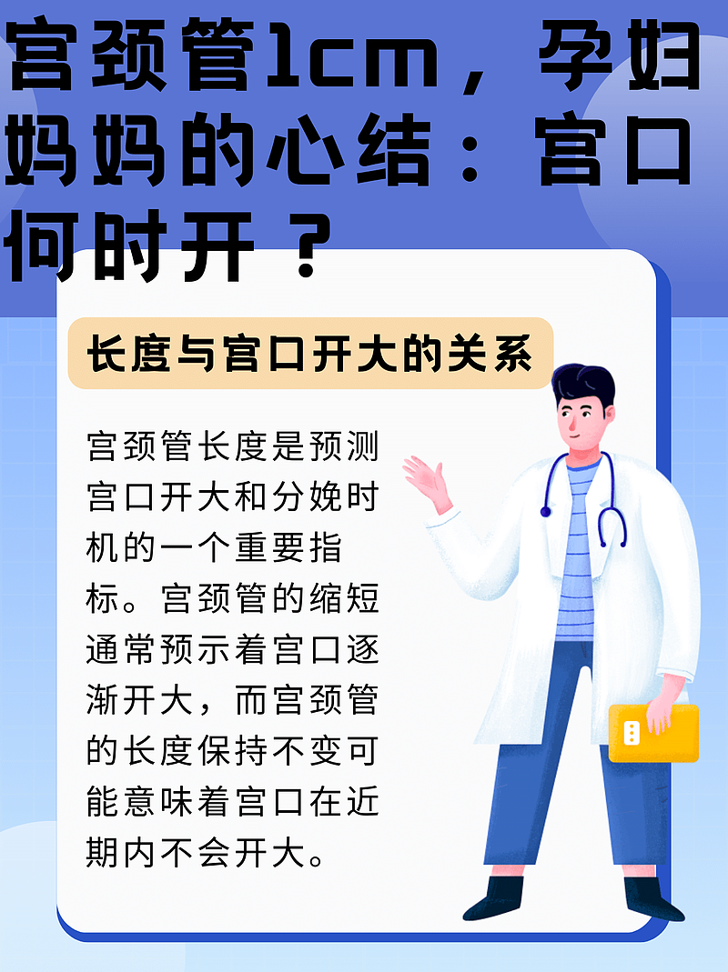 宫颈管1cm，孕妇妈妈的疑问：一周内会开宫口吗？