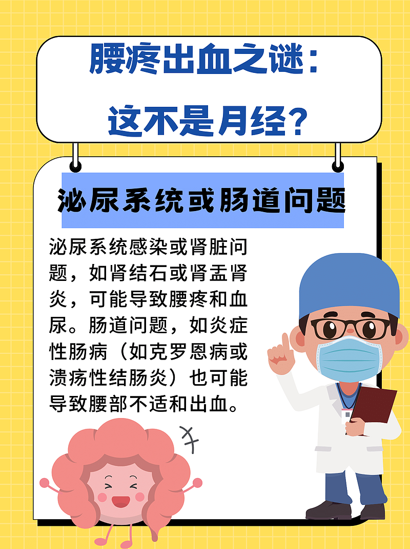 腰疼有点血，但不像是月经，这是怎么一回事？