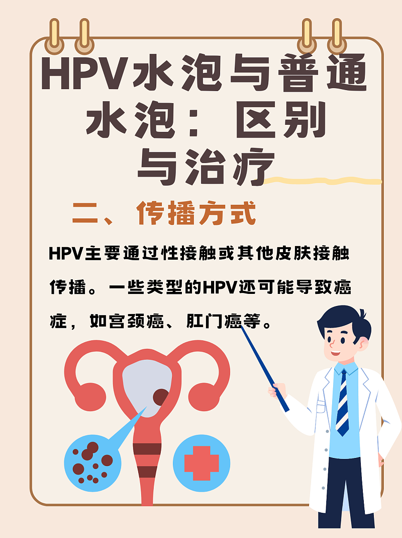 HPV水泡与普通水泡：区别与治疗